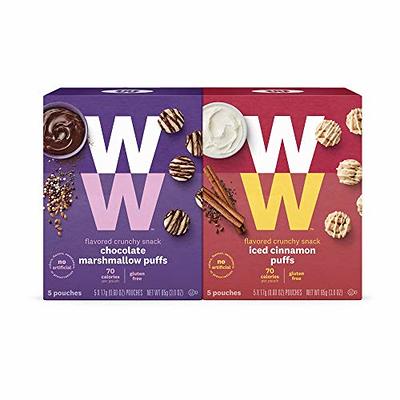  WW Sweet Variety Pack, Iced Cinnamon & Chocolate Marshmallow  Puffs, 2 SmartPoints, 5 of Each Flavor (10 Count Total) - Weight Watchers  Reimagined