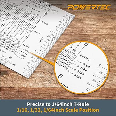  VILLCASE 3pcs Line Drawing Ruler Measuring Rulers