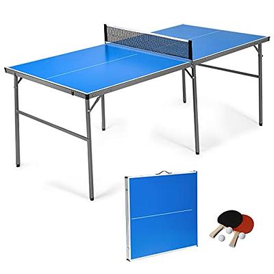  GYMAX Indoor Table Tennis Table Set, Folding Ping