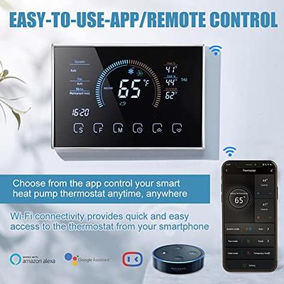 Programmable Smart Wifi Thermostat Plug Outlet Mini Temperature Controller  15A Wireless Plug-in Socket APP Control Voice Control Schedule Timer  Electric Switch for Heating Cooling Appliances 