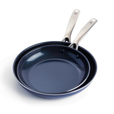 Nutrichef Non Stick Ceramic Frying Pan with Lid NCHGLDX14