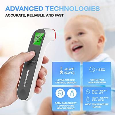 JUMPER Forehead and Ear Infrared Thermometer, Fever Alert Instant Read  Temperature Gun, Non-Contact High Accuracy Digital Thermometer, 20  Temperature Data Memory, for Baby Kid Adult 