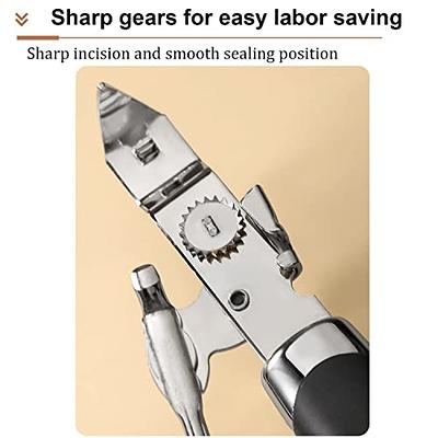 Safe Cut Manual Can Opener,Stainless Steel Can Opener,Smooth Edge