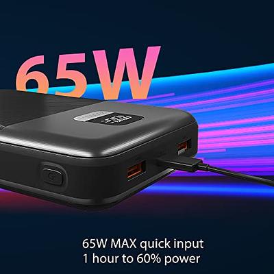 Power Bank Fast Charging 50000mAh, 65W Laptop Portable Charger USB C  Compatible with MacBook Dell, PD External Battery Bank Compatible with  iPhone