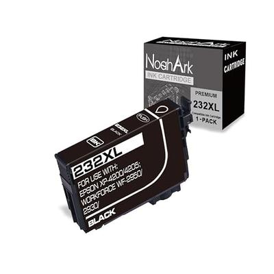 232XL Ink Cartridges for Epson 232XL Ink Cartridges for Epson Workforce  WF-2930 WF-2950 Expression XP-4205 XP-4200 Printer(1 Black)