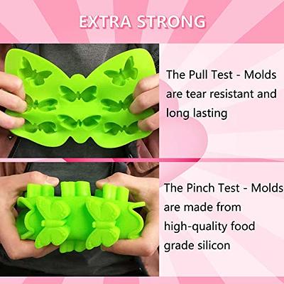 Stouge 4 Pcs Butterfly Mold Silicone Candy Molds for Chocolate Butterfly  Ice Cube Tray Silicone Wax Melt Molds Non-Stick Fondant Baking Molds for  Homemade Cake DIY Polymer Clay - Yahoo Shopping