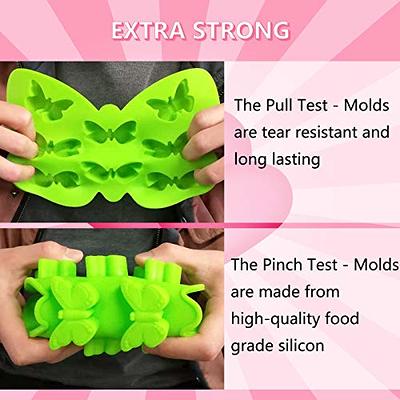 Stouge 4 Pcs Butterfly Mold Silicone Candy Molds for Chocolate