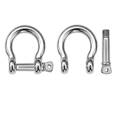 Uxcell 2Pcs M5 304 Stainless Steel Eye to Eye Swivel Hook Shackle for Boat  Rigging