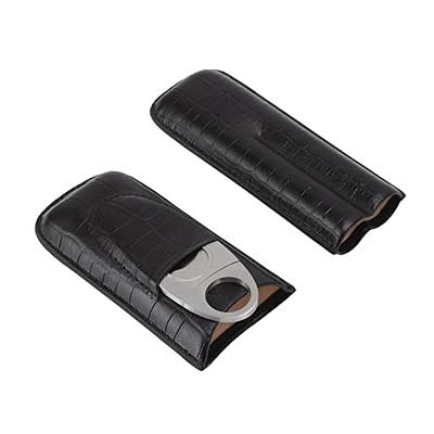 Time C Club 4-Finger Portable Travel Leather Cigar Case, Cigar Cutter,  Cigar Humidor with Cigar Cutt…See more Time C Club 4-Finger Portable Travel