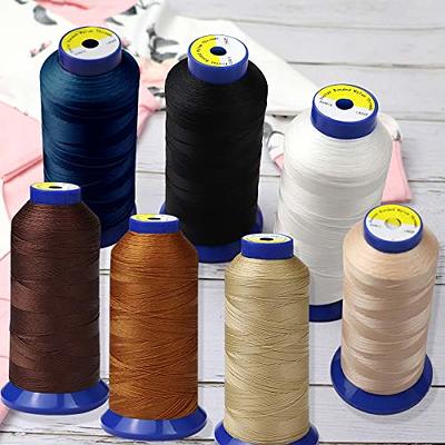 4 Pcs Brown Bonded Nylon Thread for Sewing 210d/3 Upholstery