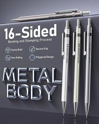 Four Candies 0.9mm Metal Mechanical Pencil Set with Case - 4PCS