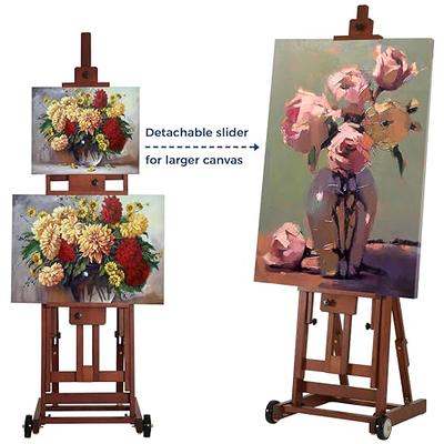  2 Pcs 59 Inch Tall Wooden Easel Stand for Painting
