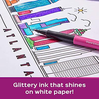 Paper Mate Flair Pens, Metallic Felt Tip Pens, City Lights, Glittery Ink  Shines on White Paper, Assorted Colors, 16 Count - Yahoo Shopping