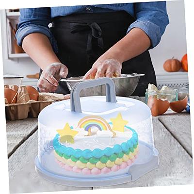 1pc Box Portable Cake Box Portable Dessert Cake Carrier with Lid and Handle  Cupcake Containers Cake Carrier Holder Cupcake Carrier Pastry Carrier Dome