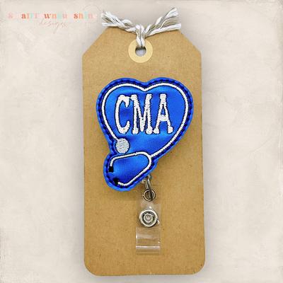 (2) CMA Retractable Badge Reel ID Holder