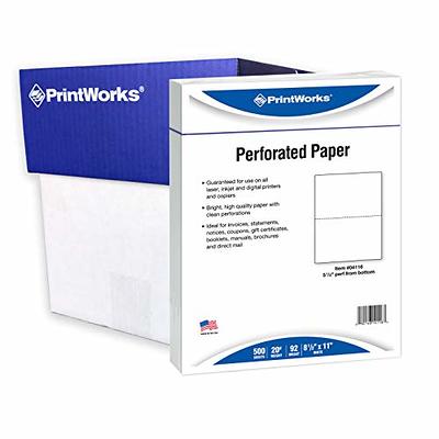  Printworks 100 Percent Recycled Multipurpose Paper, 20 Pound,  92 Bright, 8.5 x 11 Inches, 400 sheets (00018), White : Printer Paper :  Office Products