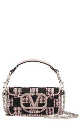 Valentino Garavani Sequin-embellished Shoulder Bag In Verde Petrolio/ Green