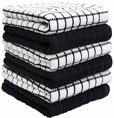 Mordimy 100% Cotton Waffle Weave Plaid Dish Cloths, 12 x 12 Inches, Super  Soft and Absorbent Quick Drying Buffalo Check Dish Rags for Kitchen,  6-Pack, Black & Grey - Yahoo Shopping