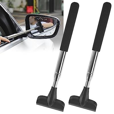 Telescopic Car Side Mirror Wiper Rearview Mirror Squeegee Water Removal  Tool