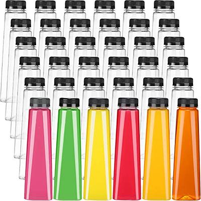 Lallisa 36 Pcs Plastic Juice Bottles Bulk with Caps Leakproof