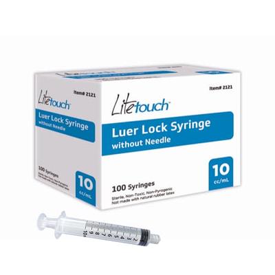 3ml 3cc Luer Lock Syringe with Needle (Box of 100), 22Gx1, Individually  Packaged 22x1