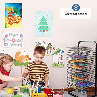 Art Drying Rack For Classroom Functional Mobile Paint Drying Rack 20/25  Shelves