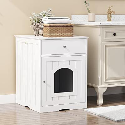  RunLexi Cat Litter Box Enclosure Furniture, Hidden