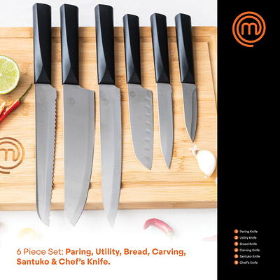 SENKEN 16-Piece Natural Acacia Wood Kitchen Knife Block Set - Japanese  Chef's Knife Set with Laser Damascus Pattern, Includes Steak Knives,  Kitchen