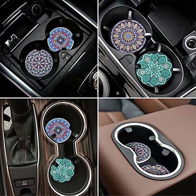 Car Coasters for Car Cup, Cute Car Coasters for Women & Men Cup Holder  Coasters for Your Car with Fingertip Grip, Auto Accessories for Women 