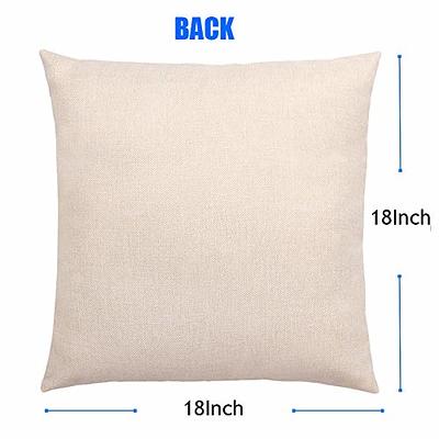 patdrea Linen Decorative Throw Pillow Covers Set Soft Durable Cushion Cases  Pillowcase for Couch Bedroom Car Living Room 18x 18,2PCS - Yahoo Shopping