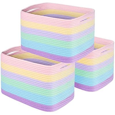 Kigai Cute Floral Pattern Open Home Storage Bins, for Home Organization and  Storage, Toy Storage Cube, Collapsible Closet Storage Bins, with Small