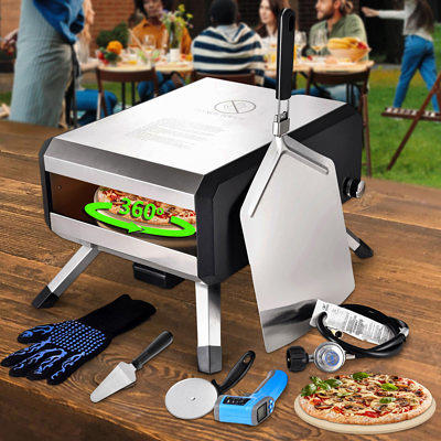 Captiva Designs Portable Wooden Pellet Stainless Steel Pizza Oven
