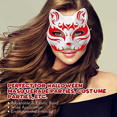 therian mask Masquerade Parties Costume Accessory Cat Face