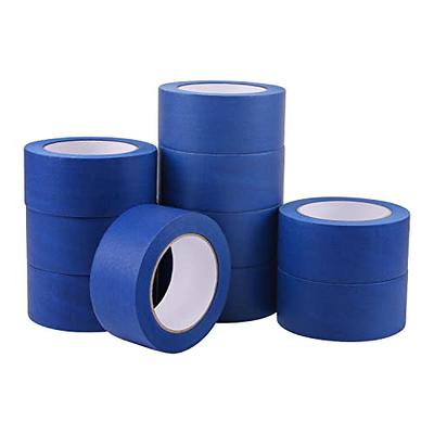 Lichamp Blue Painters Tape 2 Inches Wide, Bulk 4 Pack Original Blue Masking Tape, 1.95 inch x 55 Yards x 4 Rolls (220 Total Yards)
