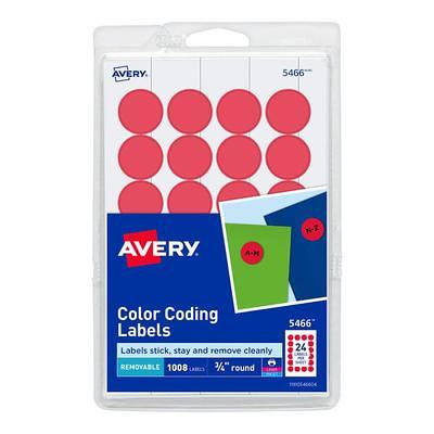 Avery Removable Labels 3/4 x 1-1/2, 504 Labels (5430)