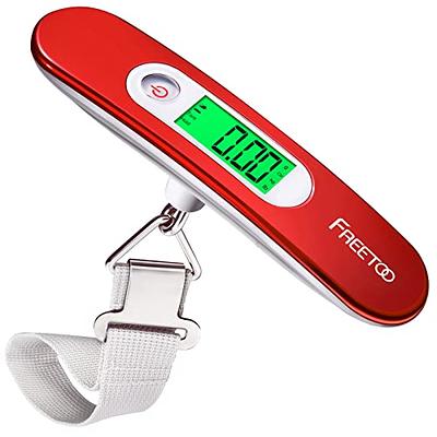 FREETOO Luggage Scale Portable Digital Hanging Scale for Travel, Suitcase Weight  Scale with Superior Piano Lacquer 110 Lb/ 50Kg Capacity, Battery Included -  Yahoo Shopping