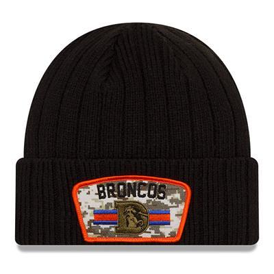 Men's New Era Black/Orange Denver Broncos 2022 Salute To Service 39THIRTY  Flex Hat in 2023