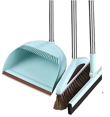  Kids Broom and Dustpan Set 2Pcs/Set PP Cute Cartoon Frog  Pattern Toddler Broom Odor-Free Smooth Handle Washable PET Brush Hand Brooms  : Health & Household