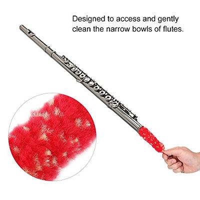 1 Set flute cleaning rod flute cleaning cloth for inside cleaning cloth for  flute accessories cleaning supplies kit cleaning kits flute swab fabric
