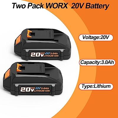 Worx 20V Power Share 2.0 Ah Lithium Battery 2 Pack - WA3575.2