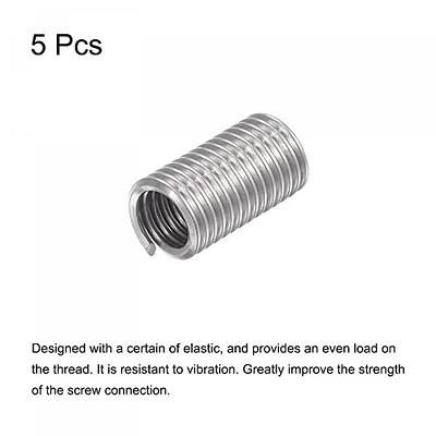 50PCS Helicoil Thread Repair Kits, M6 x 1.0 x 1.5D 304 Stainless Steel Wire  Thread Inserts, M6 x 1.0 Helicoil Type Bolt Thread Repair Sleeve