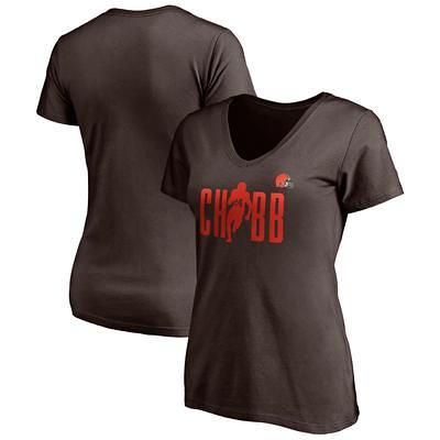 Women's Fanatics Branded Brown Cleveland Browns #1 Mom Long Sleeve V-Neck T-Shirt Size: Medium