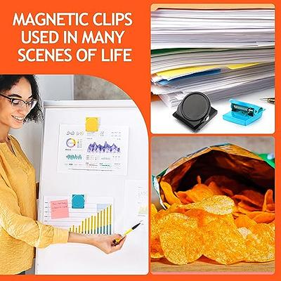 FINDMAG- Chip Clips, Bag Clips, Green Magnetic Clips, Chip Clips Bag Clips  Food Clips, Bag Clips for Food, Clips for Food Packages, Magnet Clips, Chip