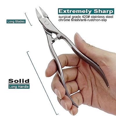 Orelex Toenail Clippers for Seniors Thick Toenails, Toe Nail Clippers Adult  Long Handle for Men, Sharp Professional Heavy Duty Ingrown Toenail Tool