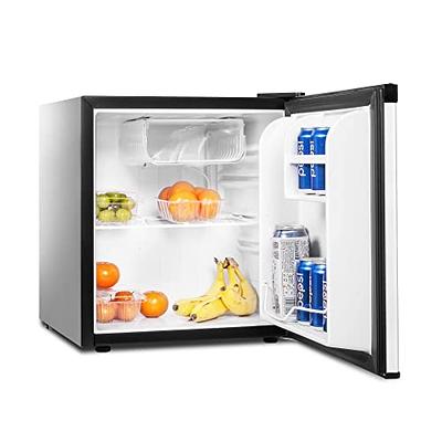  DEMULLER 3.5 Cu.ft Black Mini Fridge 2 Door Compact  Refrigerator with Freezer, Small Refrigerator with 7 Adjustable Temperature  Control, 2 Removable Glass Shelves and 1 Crisper Drawer : Appliances