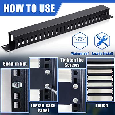 Cable Management 19'1u Network Cable Organizer 24 Port Server Rack Wire  Management - China Rack Mount Cable Management, Cable Manager