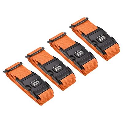 8 Packs 71 x 2 Inches Luggage Straps Adjustable Luggage Belt Travel  Suitcase Belt Luggage Suitcase Straps with Quick Release Buckle Luggage