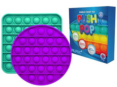 Pop Its Fidget Toys Pack 4 - Stress Relief Food Pop Its Poppers Fidget  Poppet Toy - Autism Learning French Fry Pizza Hamburger Popits Push Pop  Bubble