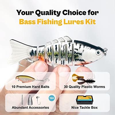 Fishing Lures Mixed Set Soft and Hard Bait Kit with Box for Bass Pike Crank  