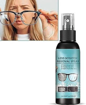  Lens Scratch Removal Spray, Eyeglass Windshield Glass Repair  Liquid, Eyeglass Glass Scratch Repair Solution, Premium Lens Scratch  Remover, Eyeglass Cleaning Tools for Lenses Screens Sunglasses (1pc) :  Health & Household